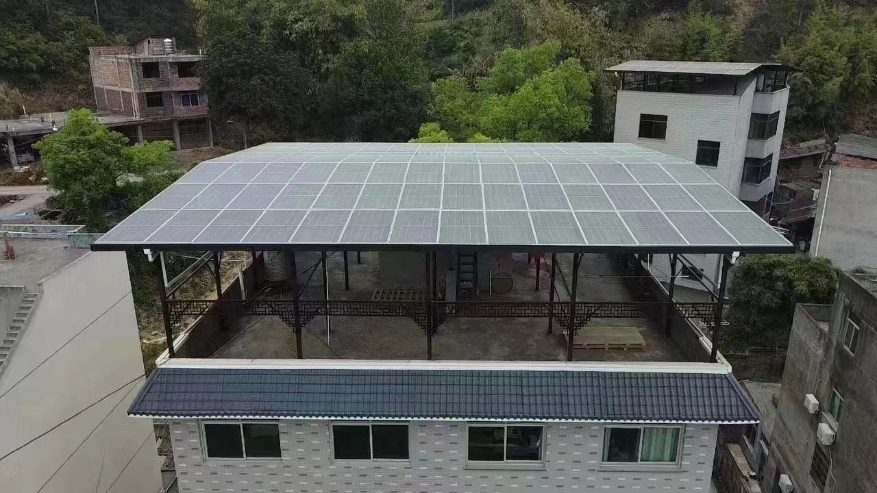 红河15kw+10kwh自建别墅家庭光伏储能系统